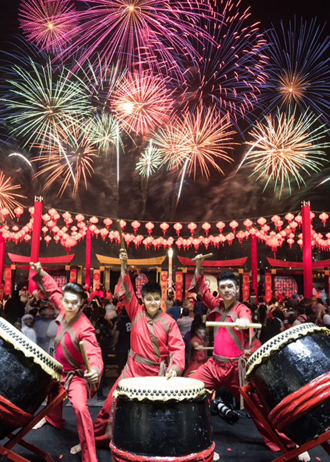 احتفالات رأس السنة الصينية في جزيرة الماريه في أبوظبي