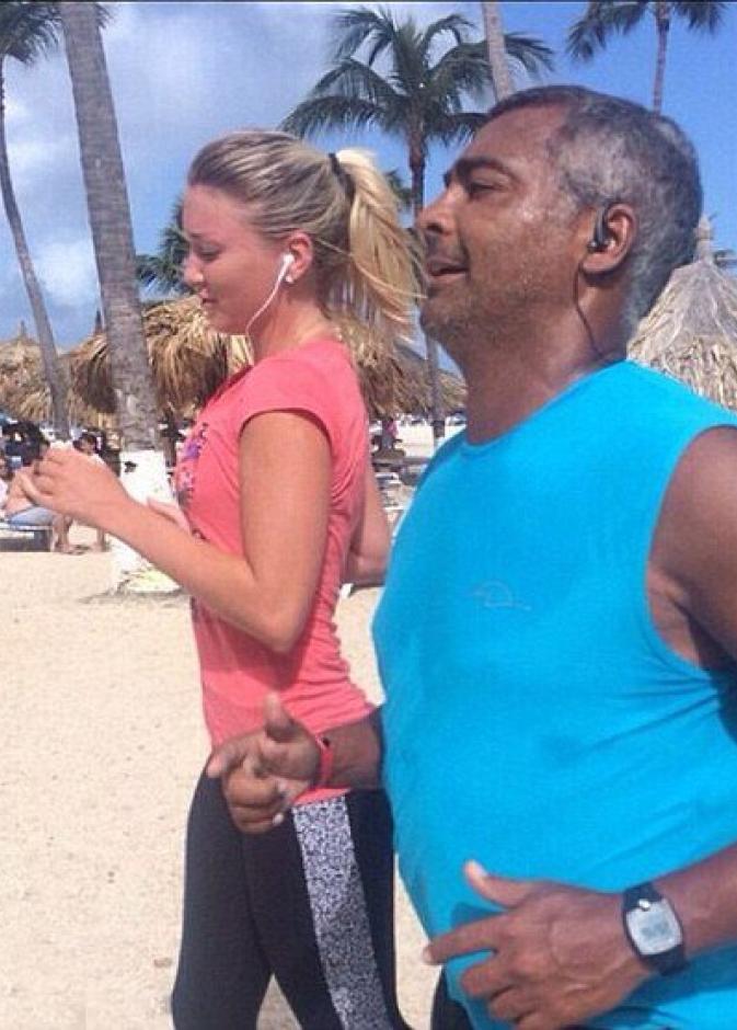 روماريو وصديقته السابقة