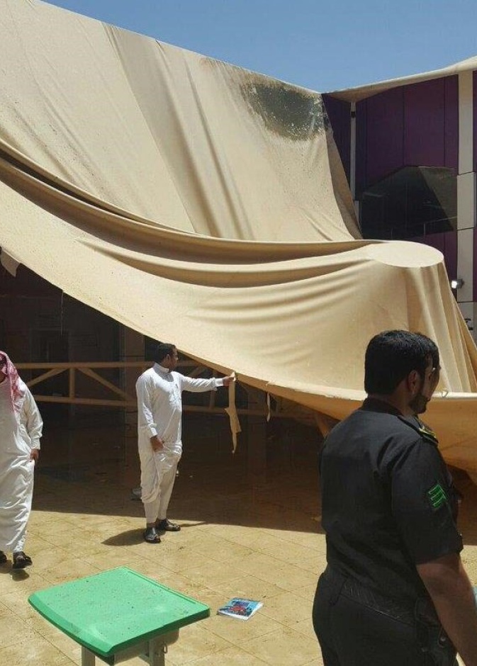 الدفاع المدني ولجان التفتيش تكشف اسباب سقوط المظله 