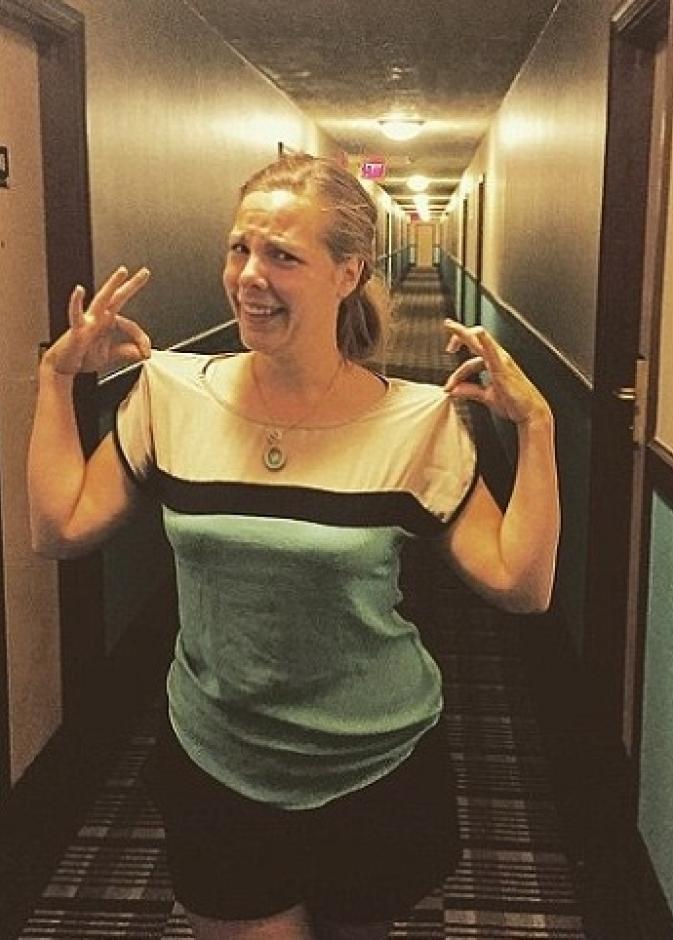 شهرة واسعة لسيدة أمريكية بسبب صورة!