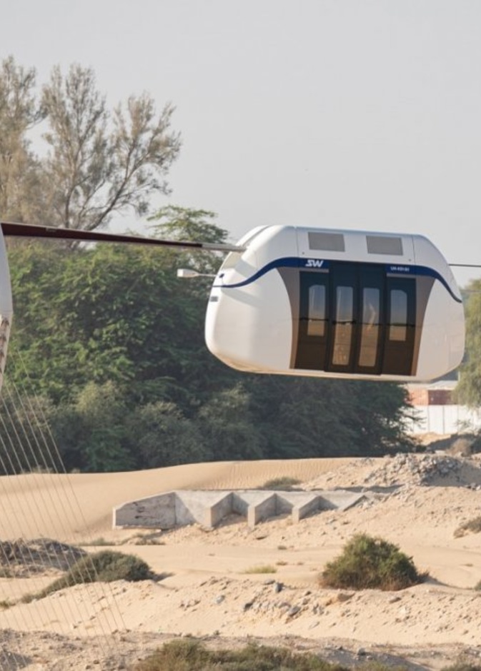 انطلاق المرحلة الأولى للقطارات المعلقة بالشارقة