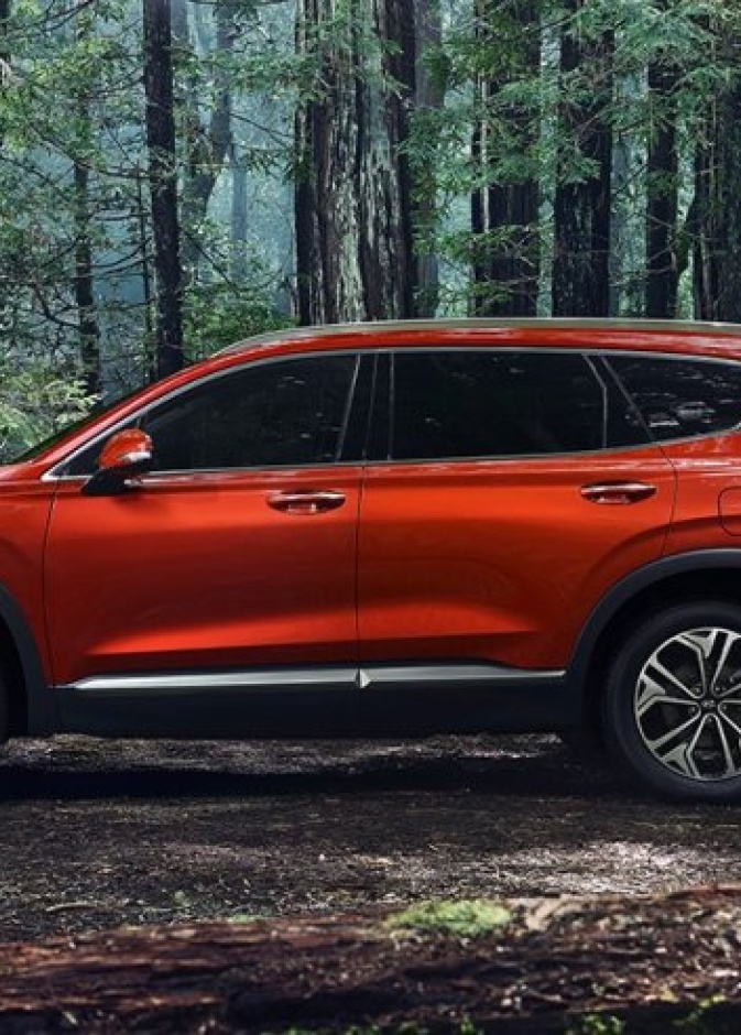 التصميم الخارجي الجديد للسيارة هيونداي سنتافي 2019