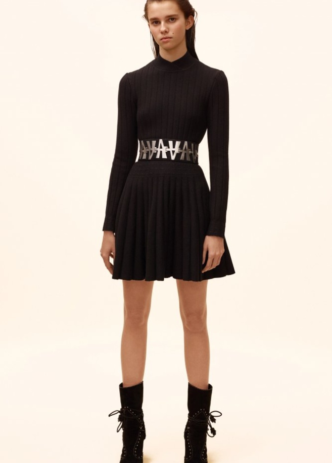  حذاء كاحل أسود من Alaïa