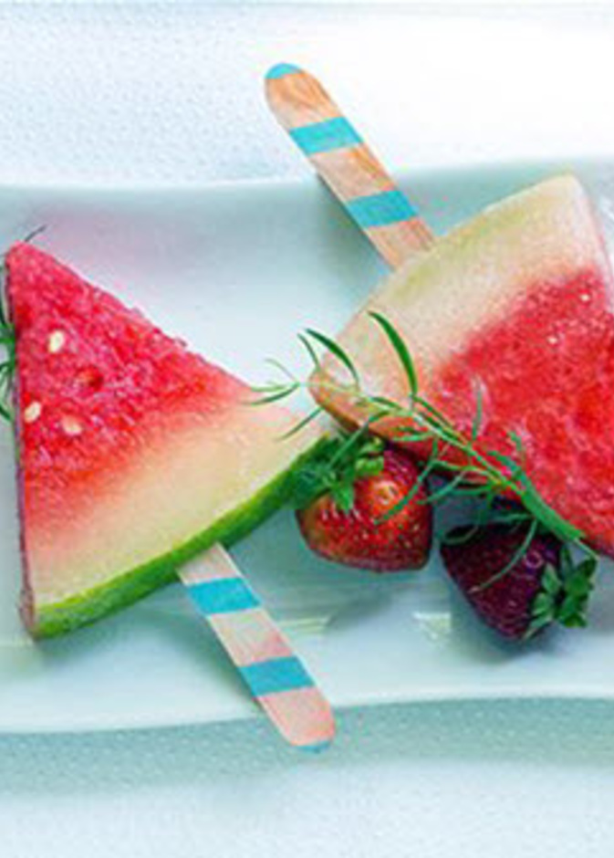 مثلثات البطيخ اللذيذة!