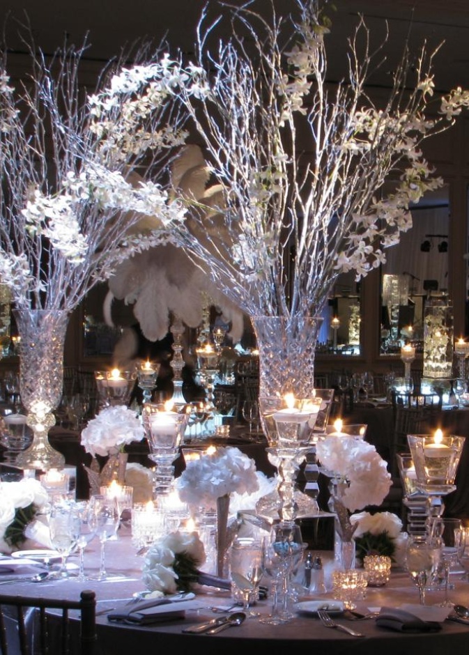 لمسة من الفخامة و الرقي يضفيها الكريستال لزينة حفل الزفاف