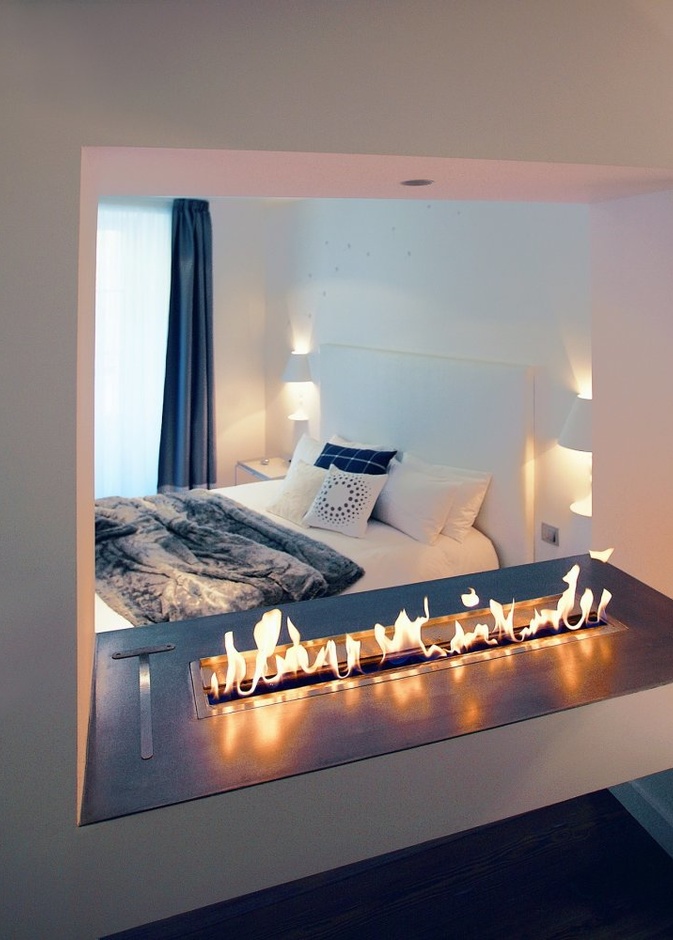 تصميم مودرن و عصري للمدفأة