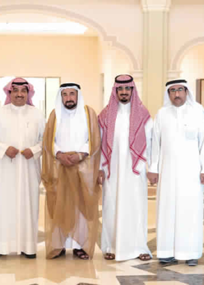 الشيخ الدكتور سلطان القاسمي يلتقي وفدا من الشعراء السعوديين