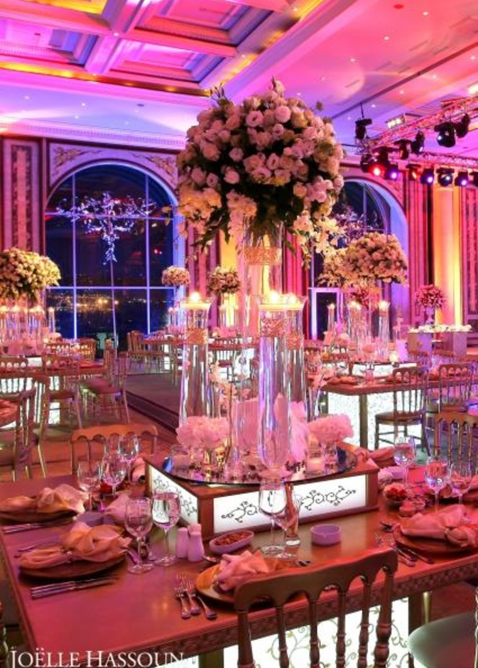 صور قاعات افراح فخمة للاعراس الملكية من تنظيم بول نصر