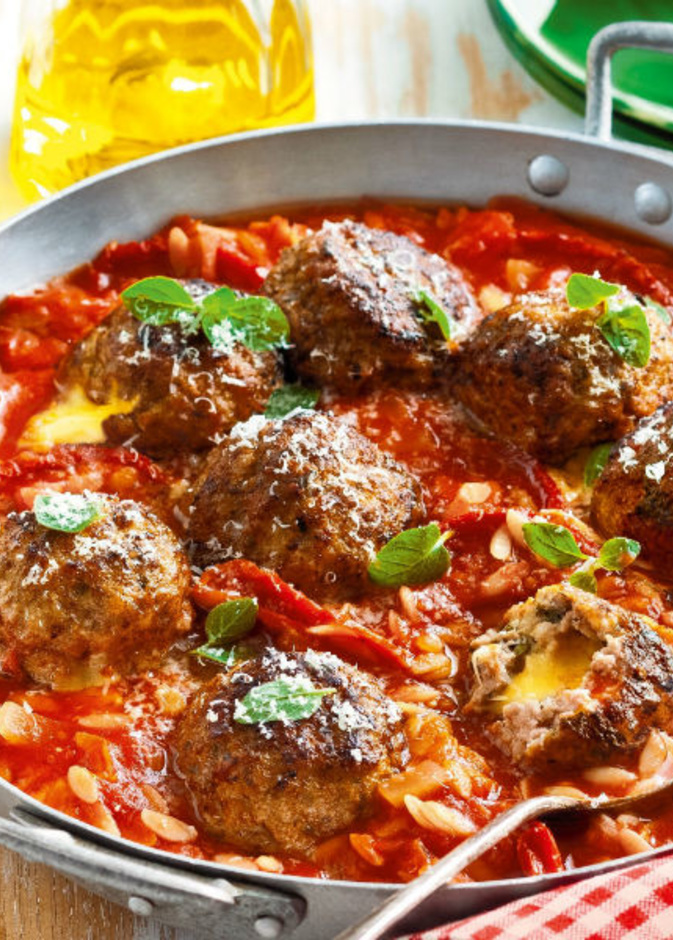 طريقة عمل كفتة لحم بالجبن الموتزاريلا والشيدر