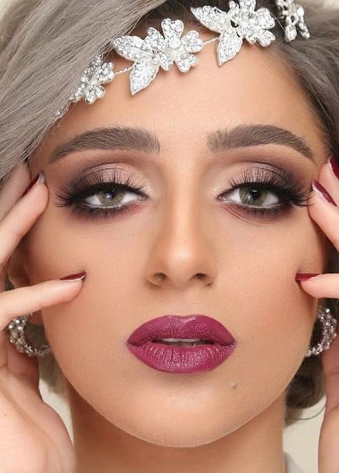 مكياج عروس ترابي من شريفة الهرمودي