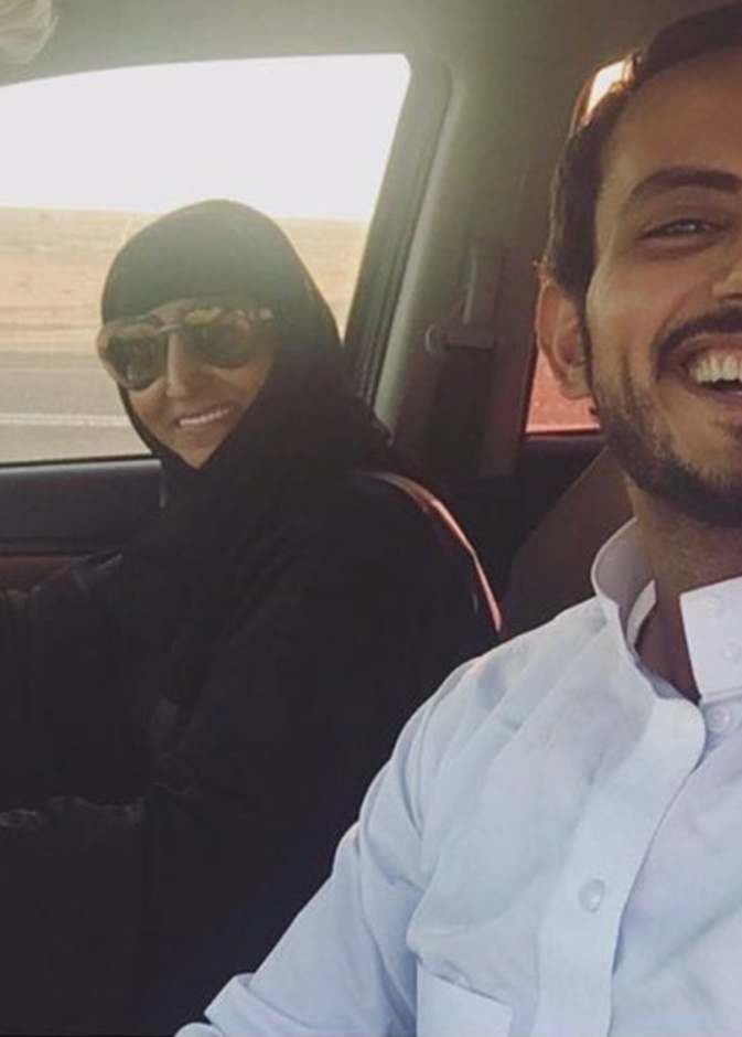 فهد الشريف مع والدته