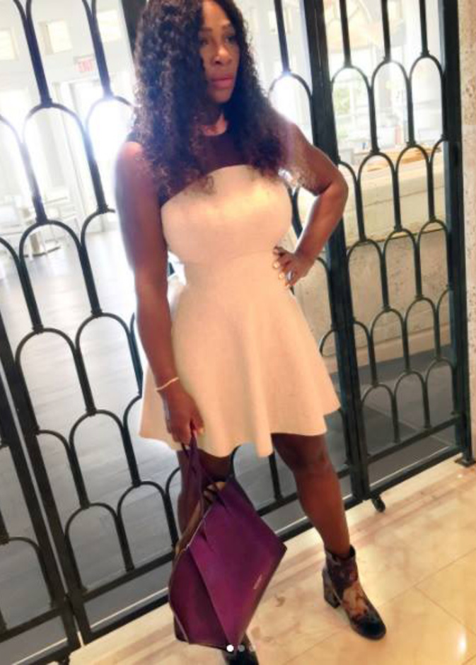 لاعبة التنس العالمية سيرينا ويليامز تبهر متابعيها برشاقتها بعد 3 أسابيع من ولادة طفلتها