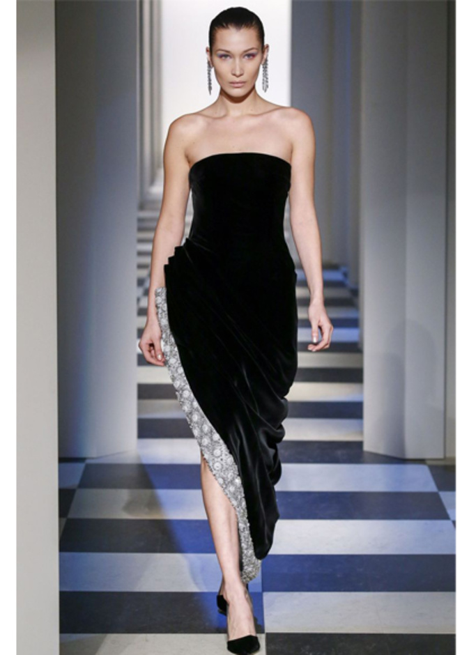 Lanvin فستان ناعم من الحرير اللؤلؤى من 