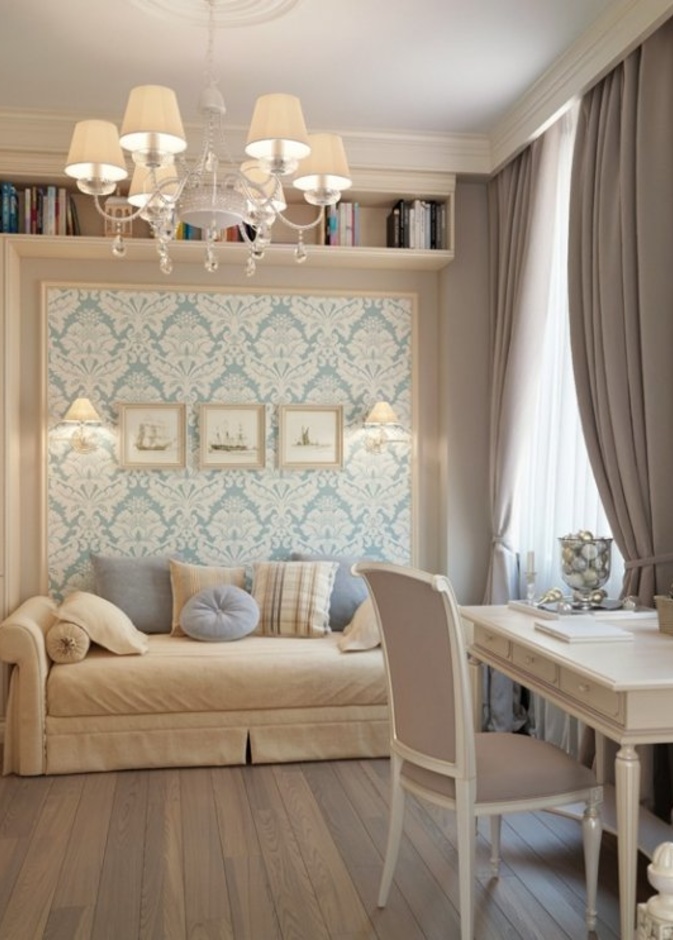 ستائر عصرية بيضاء