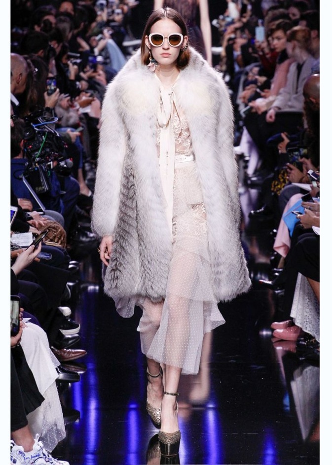 Michael Kors معطف من الفرو من