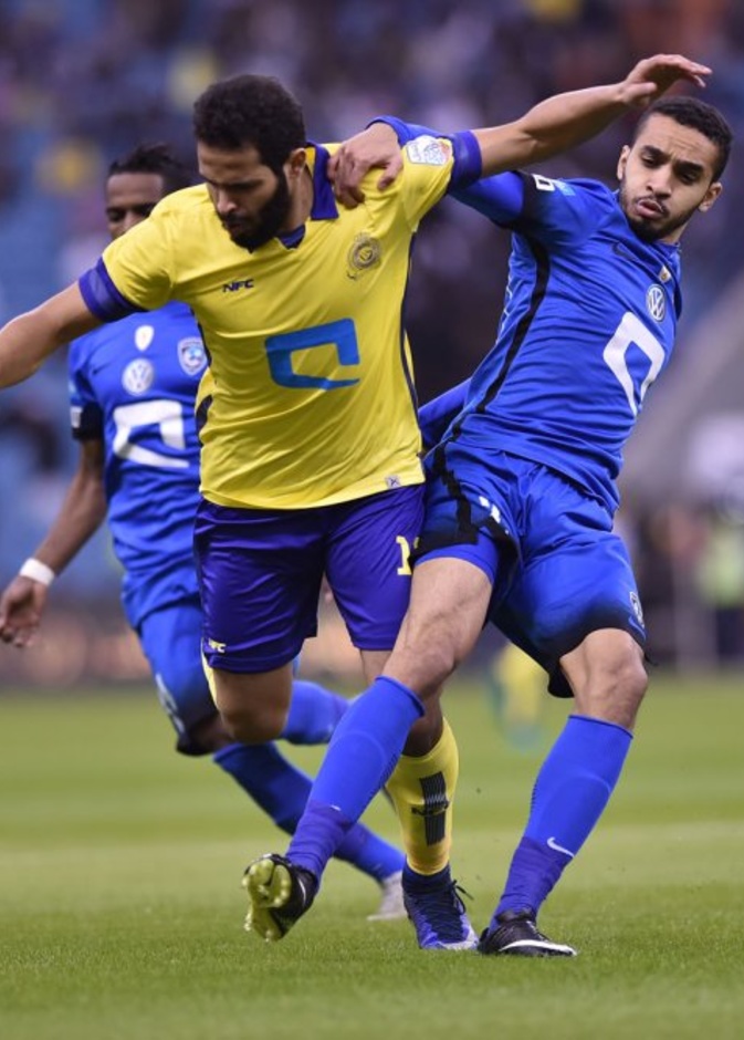 من تدريبات النصر قبل المباراة