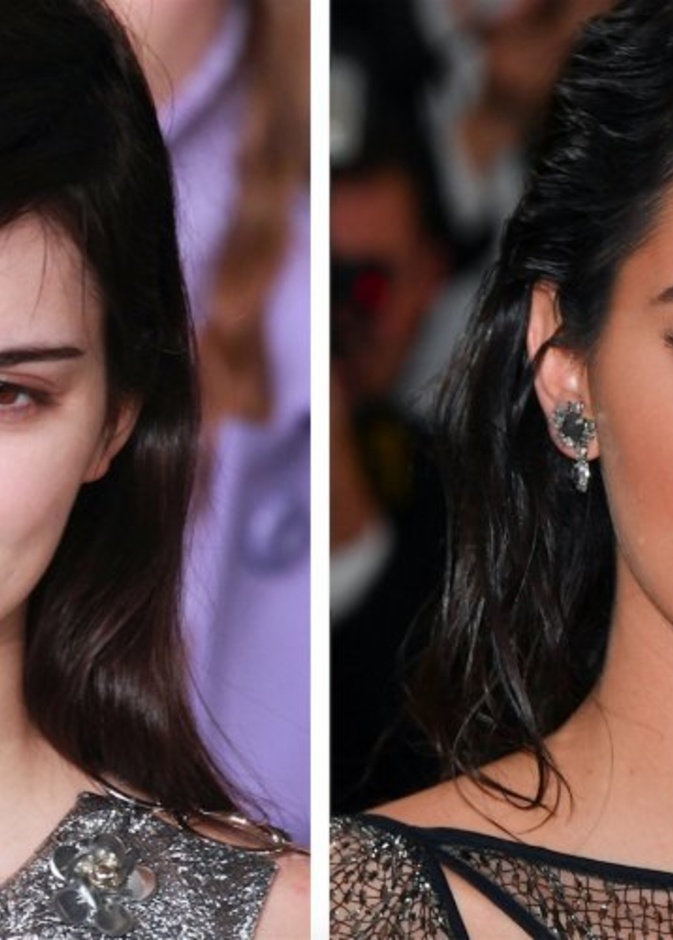 قبل وبعد المكياج مع كيندال.