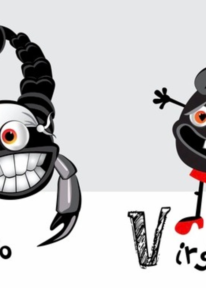 يعجب الرجل من برج العقرب بالمرأة العذراء من النظرة الأولى.