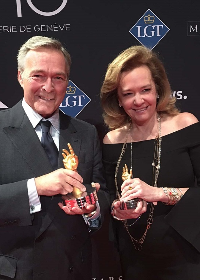 Karl-Friedrich Scheufele يتسلّم the Aiguille d'Or 2017