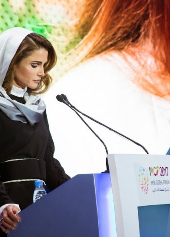 الملكة رانيا تشارك في منتدى مسك العالمي في الرياض