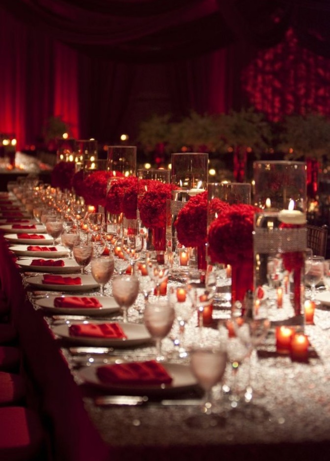 ثيمات زواج باللون الاحمر