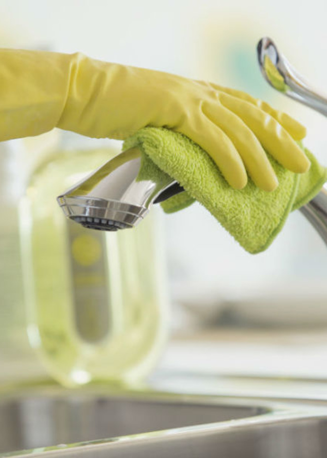 الخل في تنظيف فوط المطبخ