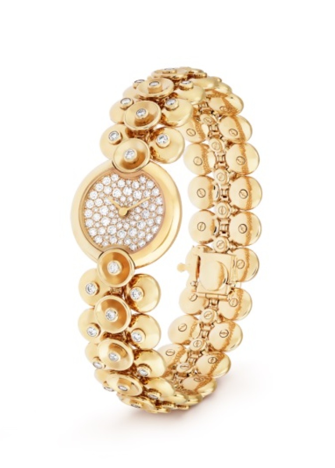 ساعة ذهب بوشرون مع الماس من Serpent Boheme