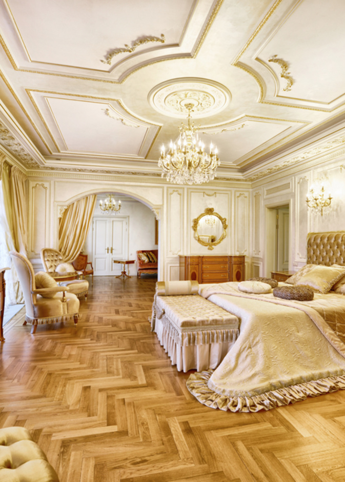 غرفة نوم كلاسيك وفاخرة