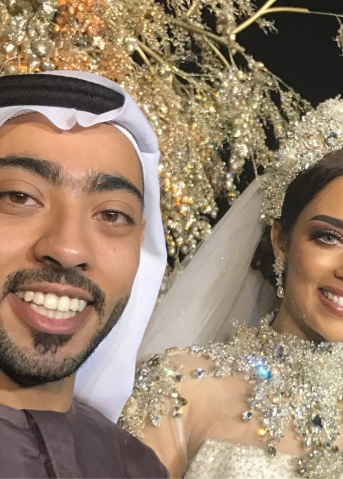 بلقيس بفستان الزفاف