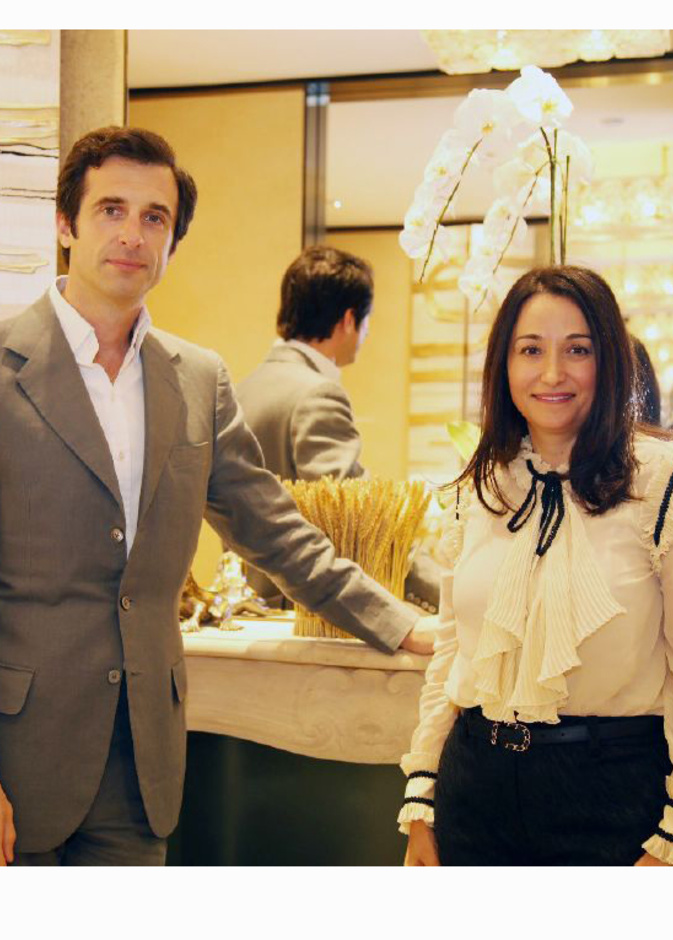 رئيسة التحرير مي بدر مع Olivier Polge.