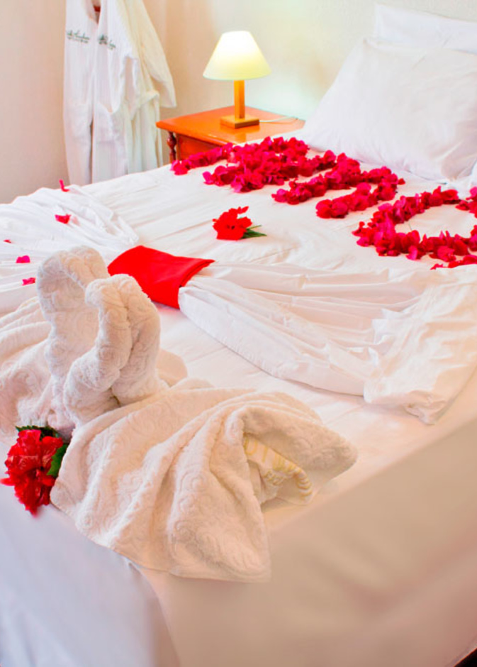 غرفة رومنسية لعيد الحب