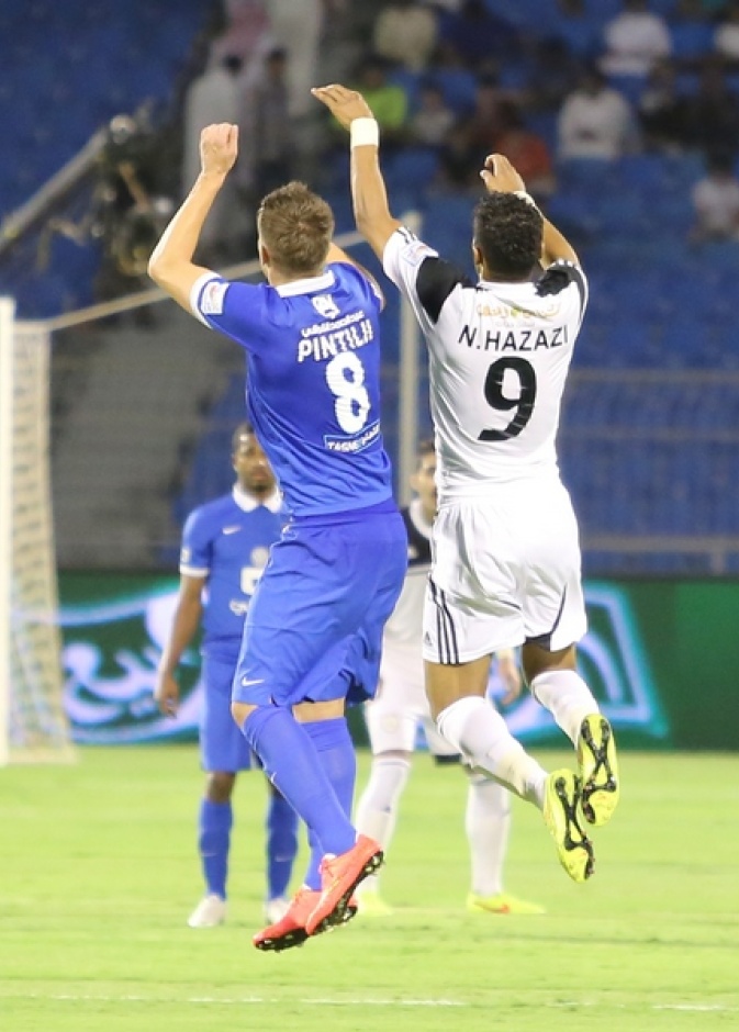 مباراة الاهلي والفيحاء 1-1