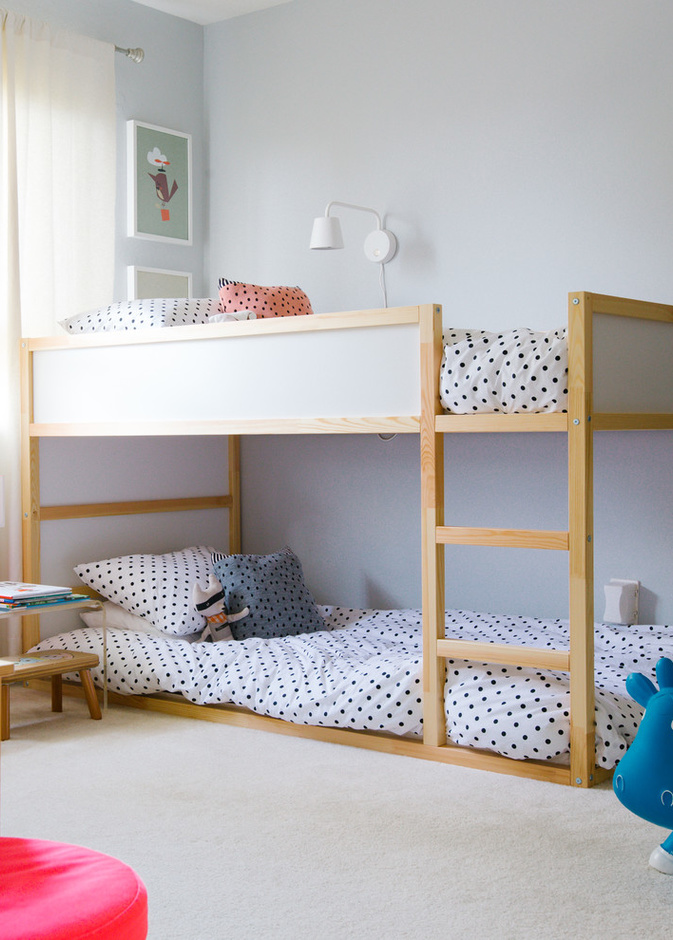 سرائر طابقية بروعة اللون البنفسجي لغرف بنات