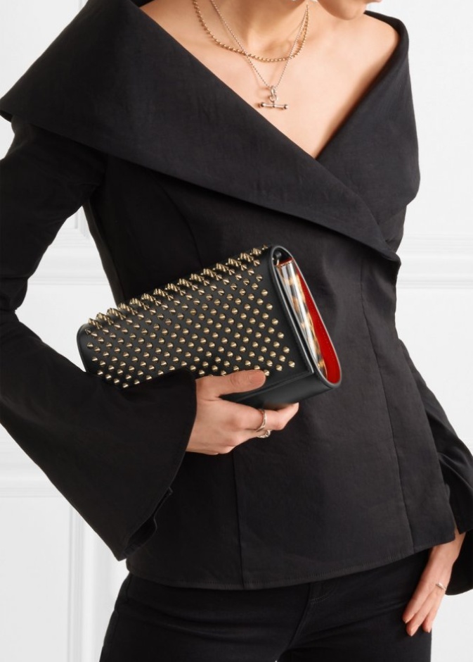 Jimmy Choo حقيبة كلاتش فضية للسهرة من