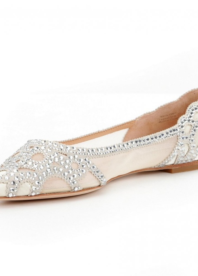 احذية مسطحة للعروس الطويلة من Aquazzura