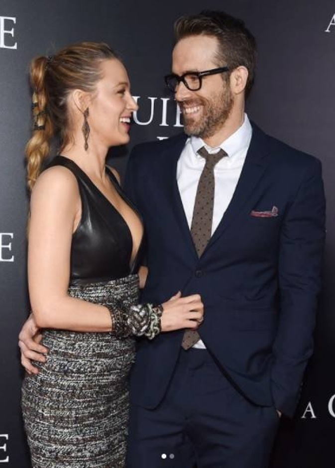 الزوجان الأكثر جاذبية بليك ليفلي وريان رينولدز خلال العرض الأول لفيلم 'A Quiet Place' في نيويورك