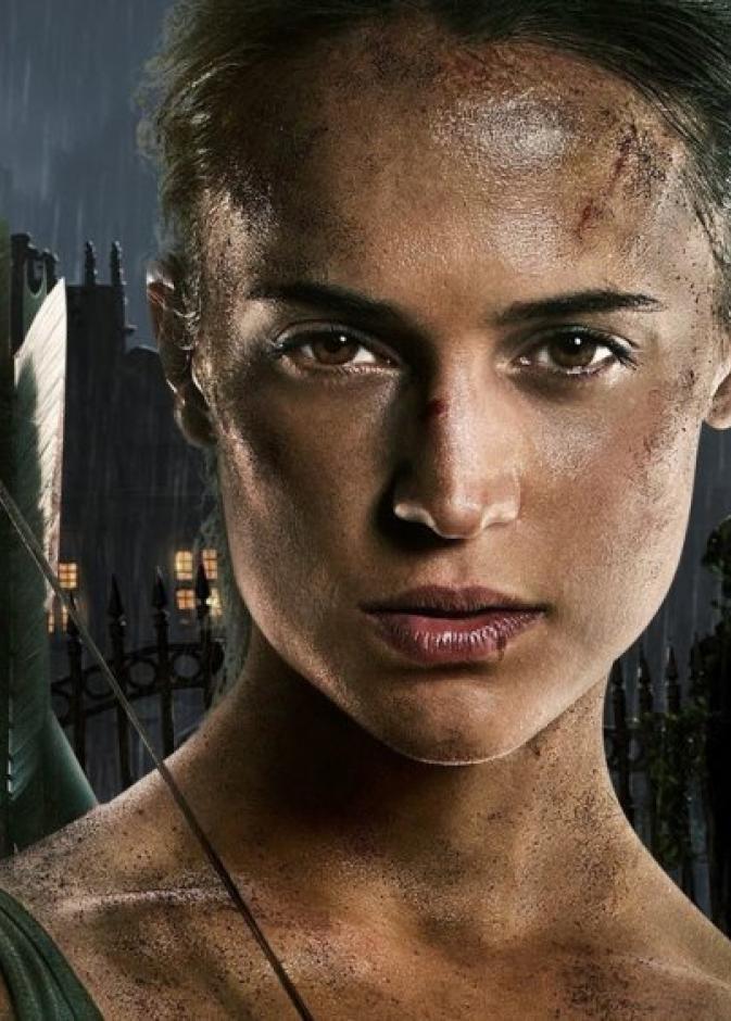 الممثلة أليسيا فيكاندير من فيلم Tomb Raider 