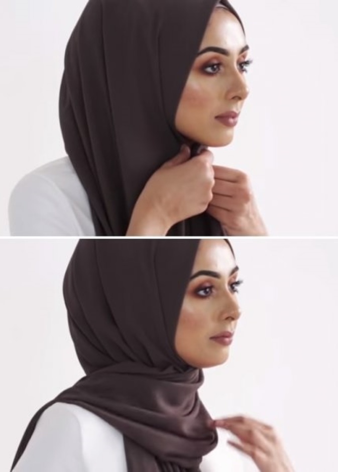 لفة حجاب ناعمة للعمل