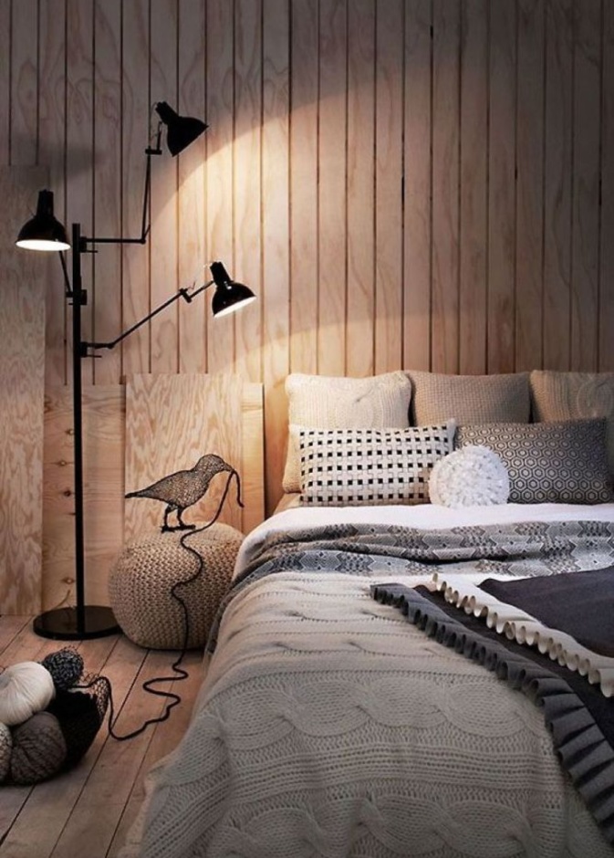 البيج و البني في ديكور غرفة النوم المريحة