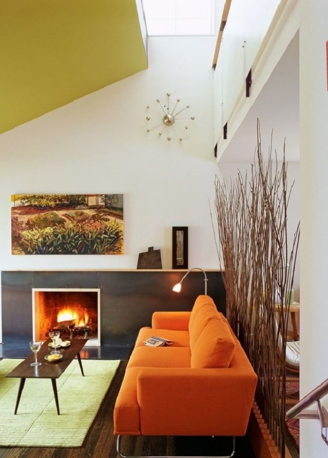 ديكور جبس سقف غرفة جلوس بميول صغيرة