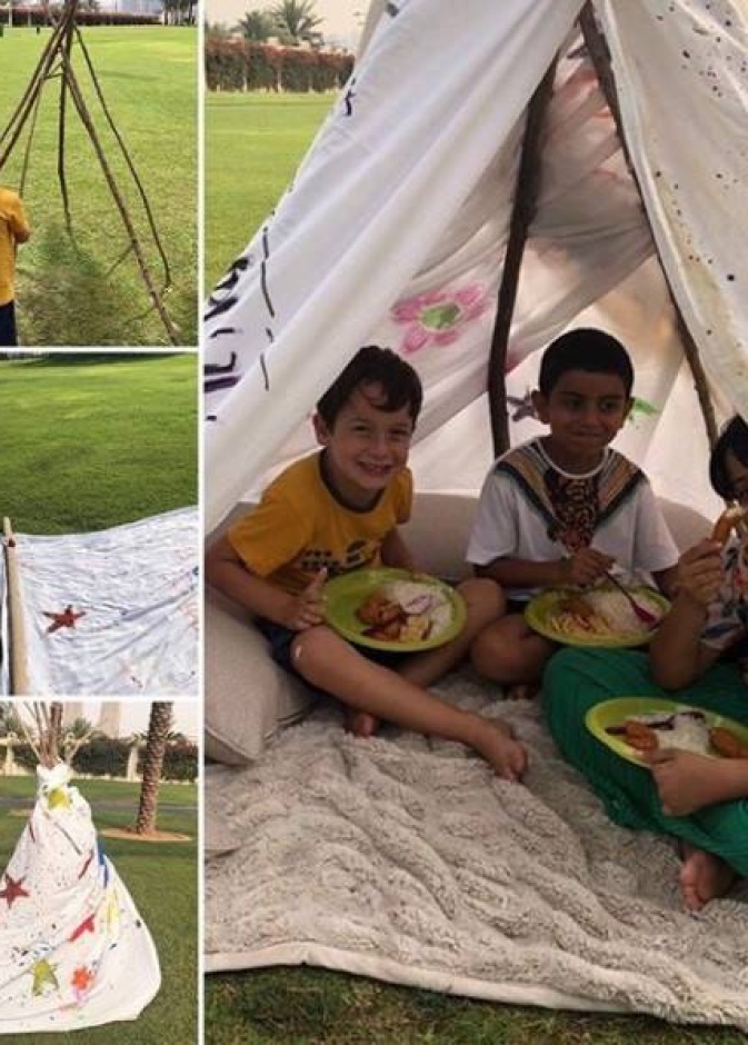 الأميرة هيا بنت الحسين تشارك متابعيها استمتاع ابنها الشيخ زايد بيوم الأرض أمس