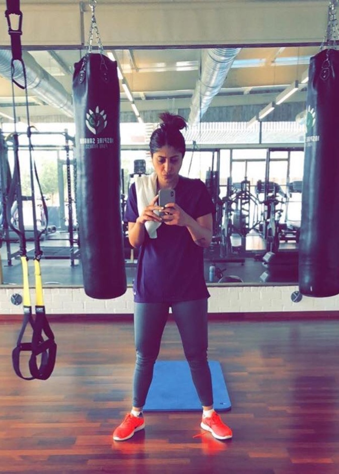 شجون الهاجري تشارك جمهورها بهذه الصورة من الجيم