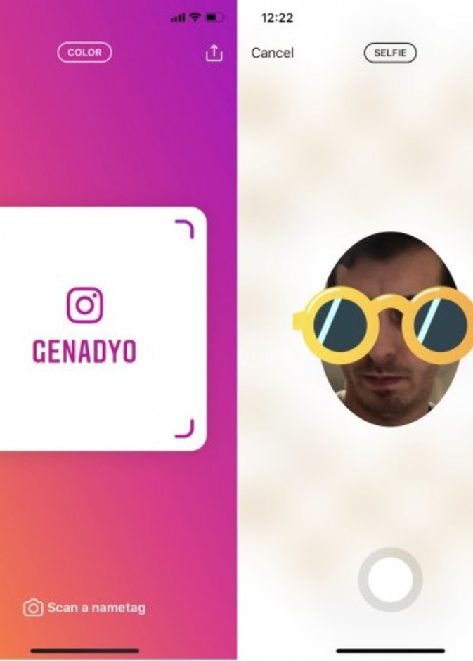 ميزة Nametags جديد إنستقرام