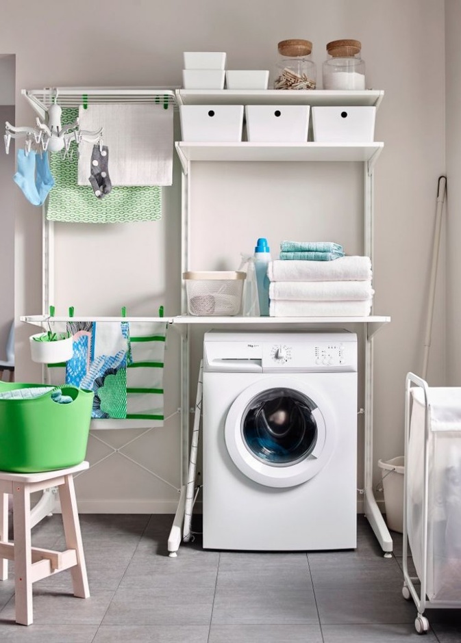 دهانات حوائط بلون الباستيل لغرف الغسيل