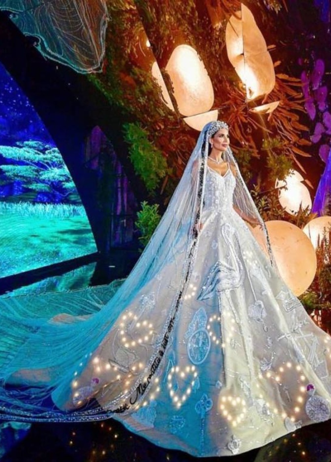  فستان أليس عبد العزيز بتوقيع رامي قاضي