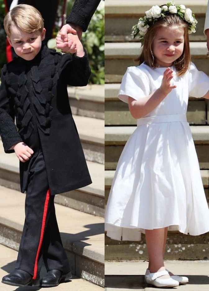 تميز الاطفال في زفاف الامير هاري باطلالتهم الانيقة