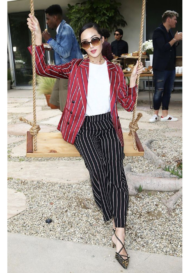 بنطلون بقماش ميتاليك من MISSONI