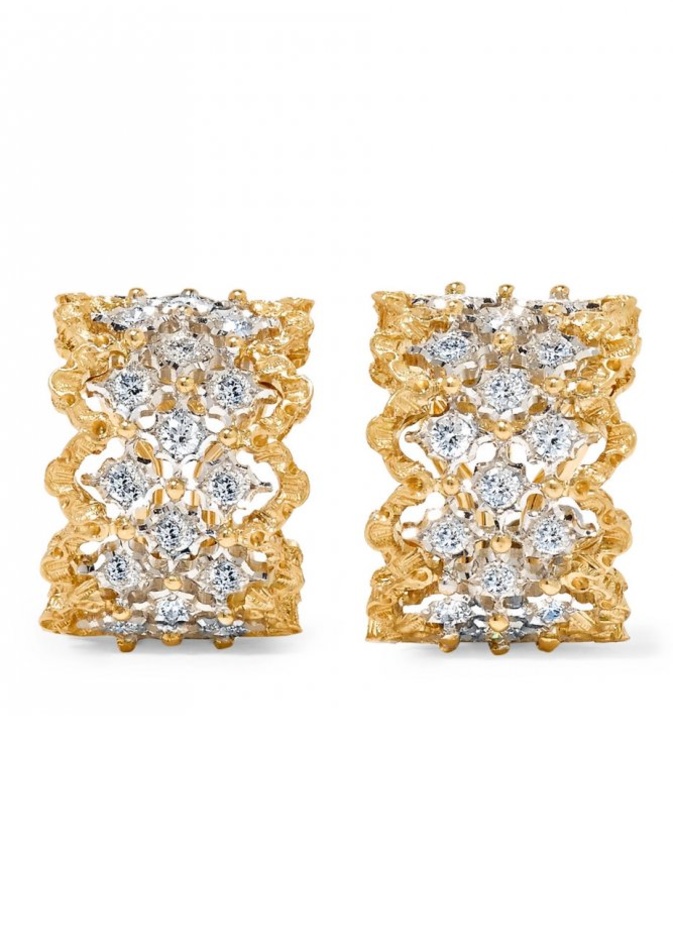 أقراط من CHOPARD من الذهب الابيض والماس