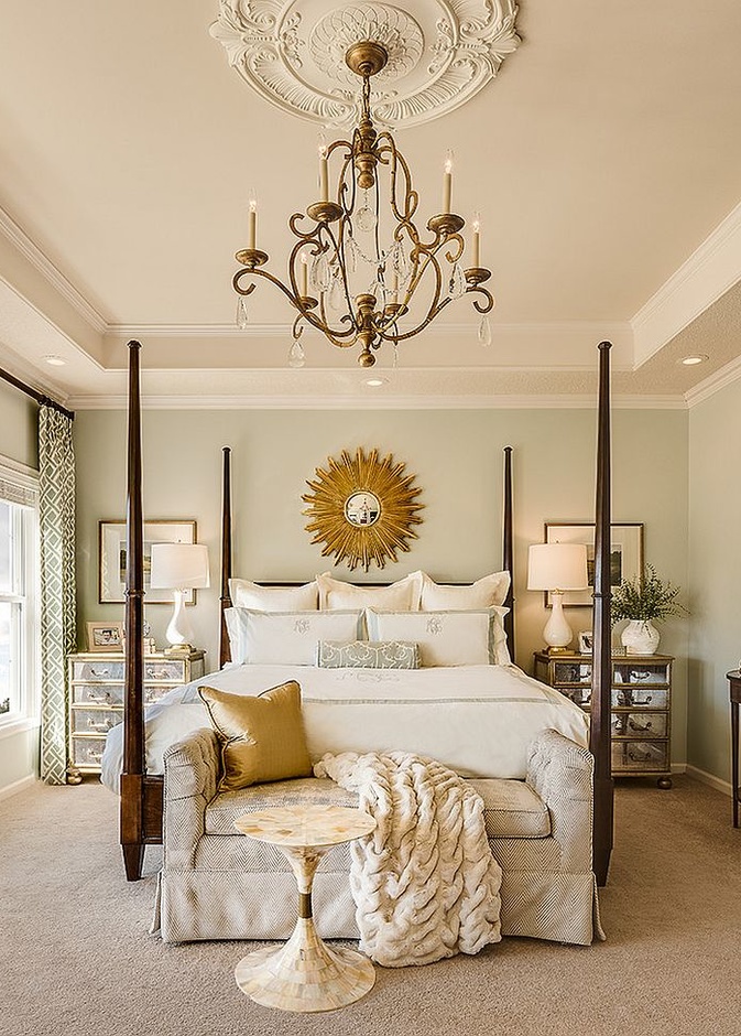 لإنارة زاوايا غرفة النوم الكلاسيك