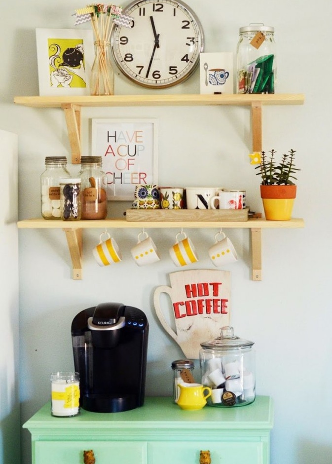 اكسسوارات لديكور ركن القهوة في منزلك